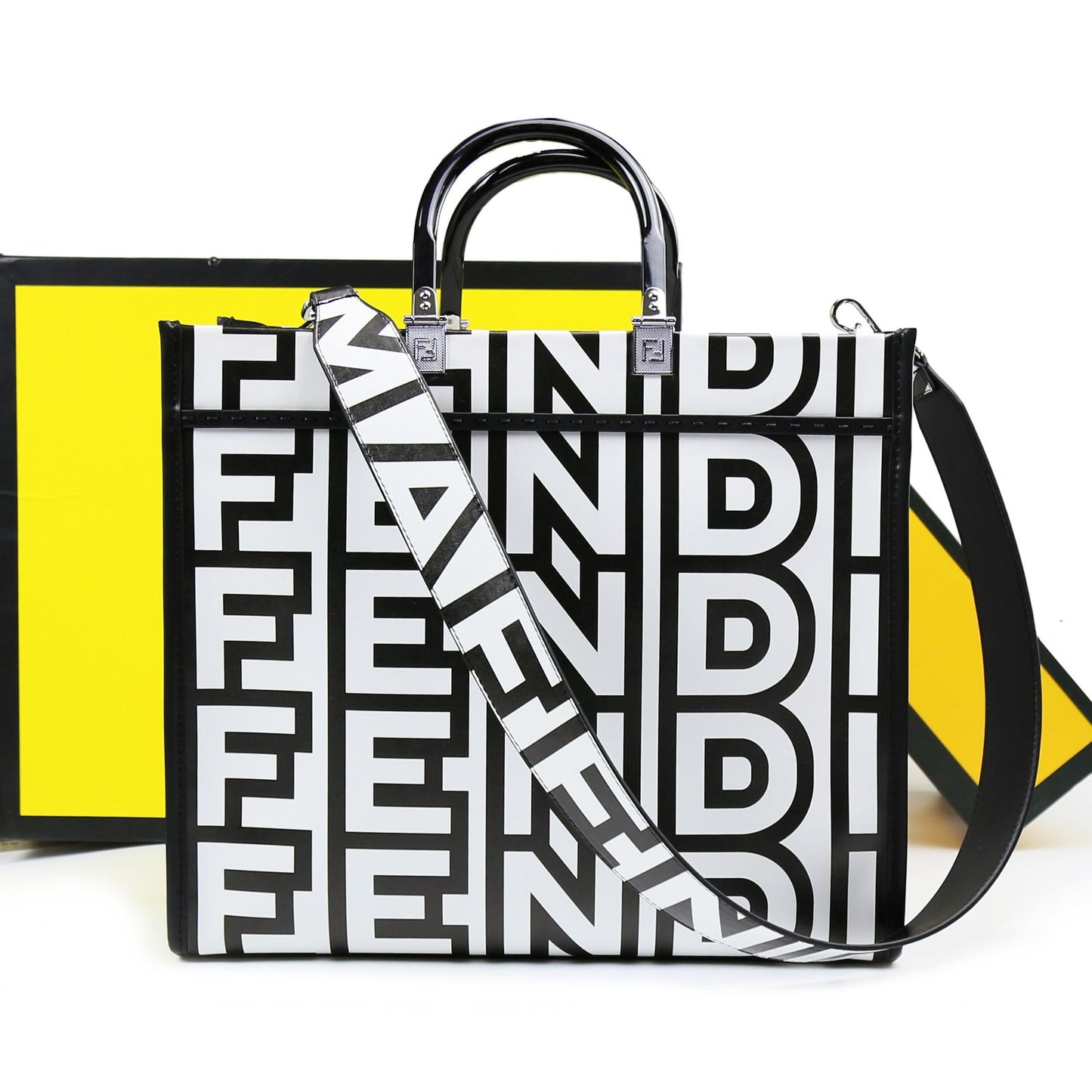 FENDI Women Bag – Premium Tote Bag | Master Series Quality (Black & White)