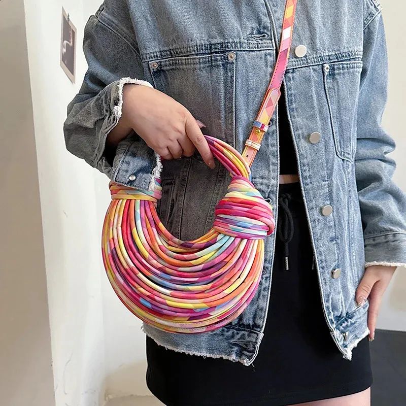 BOTTEGA VENETA Double Knot Women Bag – Premium Handbag with Signature Knotted Design (Mixed Colour Design B)