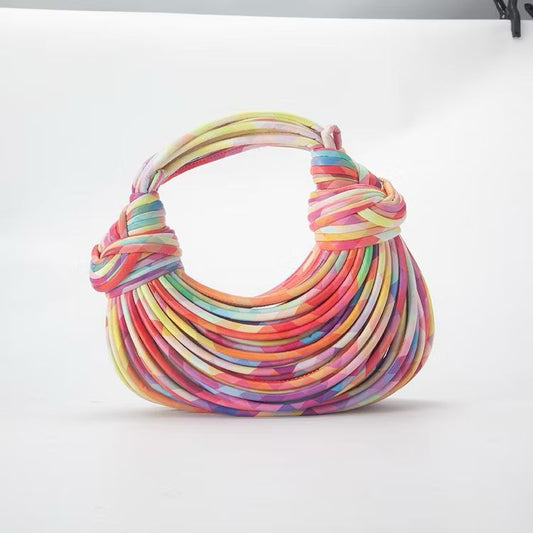 BOTTEGA VENETA Double Knot Women Bag – Premium Handbag with Signature Knotted Design (Mixed Colour Design B)