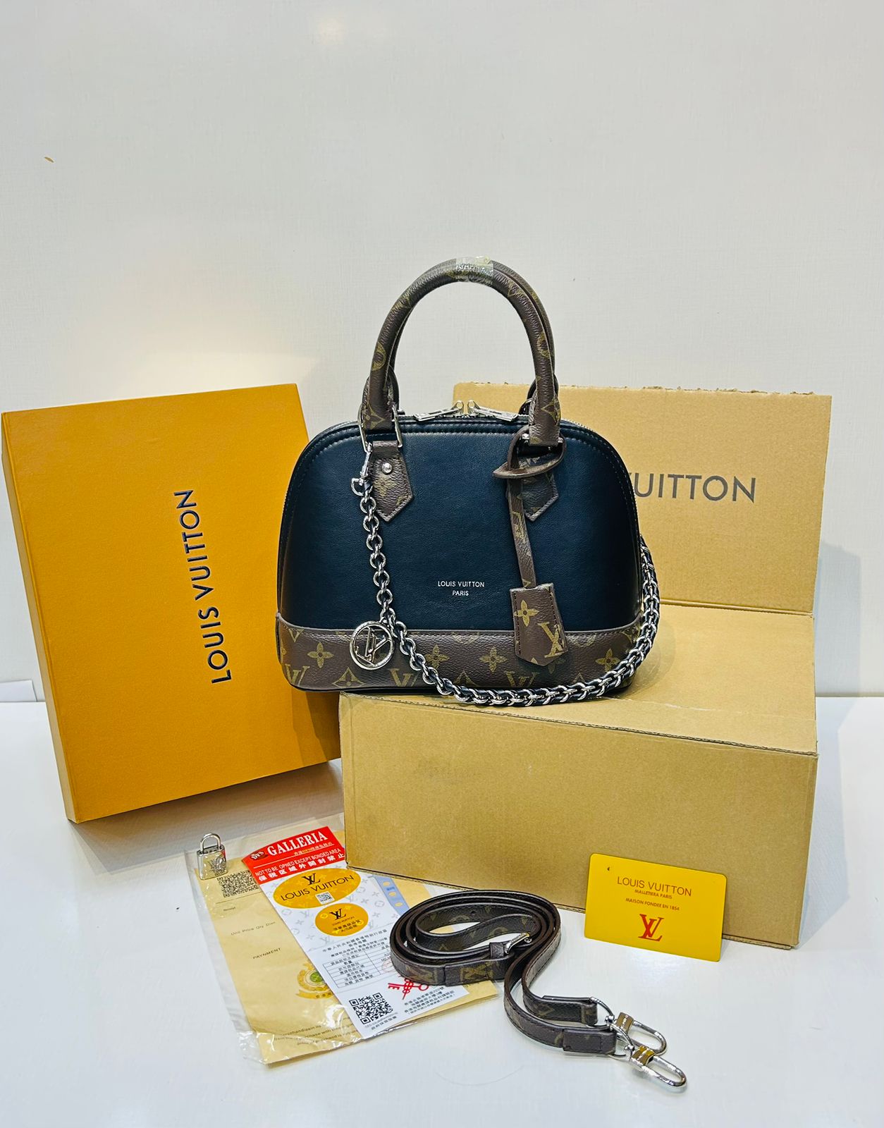 Louis Vuitton Alma Series Women Bag – Premium Quality (Black)
