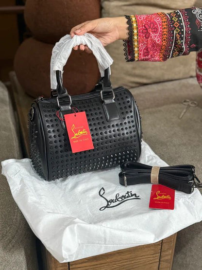 Christian Louboutin Paloma Medium Top Handle Bag – Premium Quality (Black)