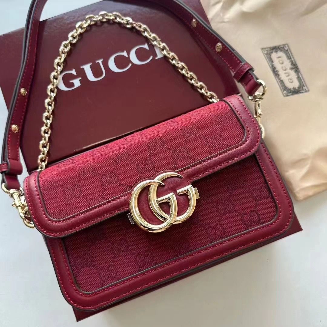 Gucci Go Small Shoulder Bag – Premium Quality (Maroon)