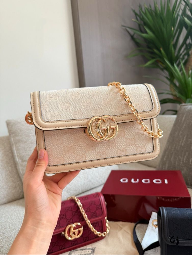 Gucci Go Small Shoulder Bag – Premium Quality (Beige)