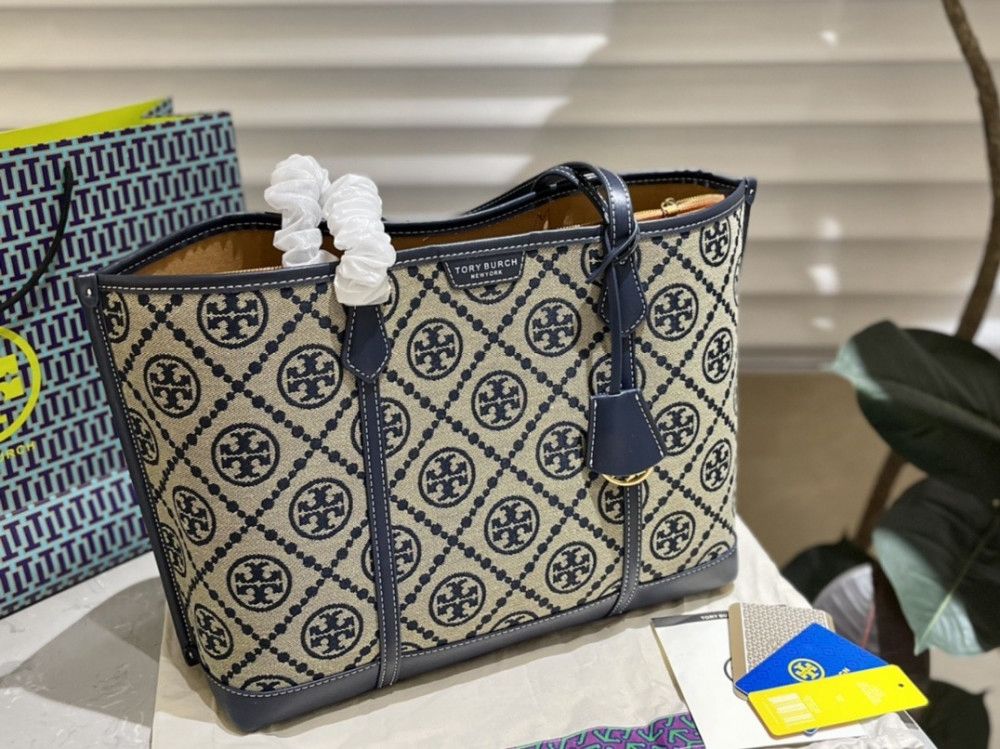 Tory Burch Master Quality Tote Bag – Premium Edition (Blue)