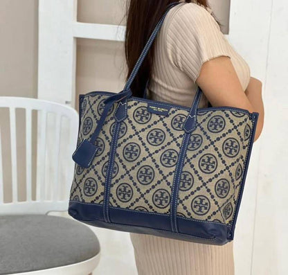 Tory Burch Master Quality Tote Bag – Premium Edition (Blue)