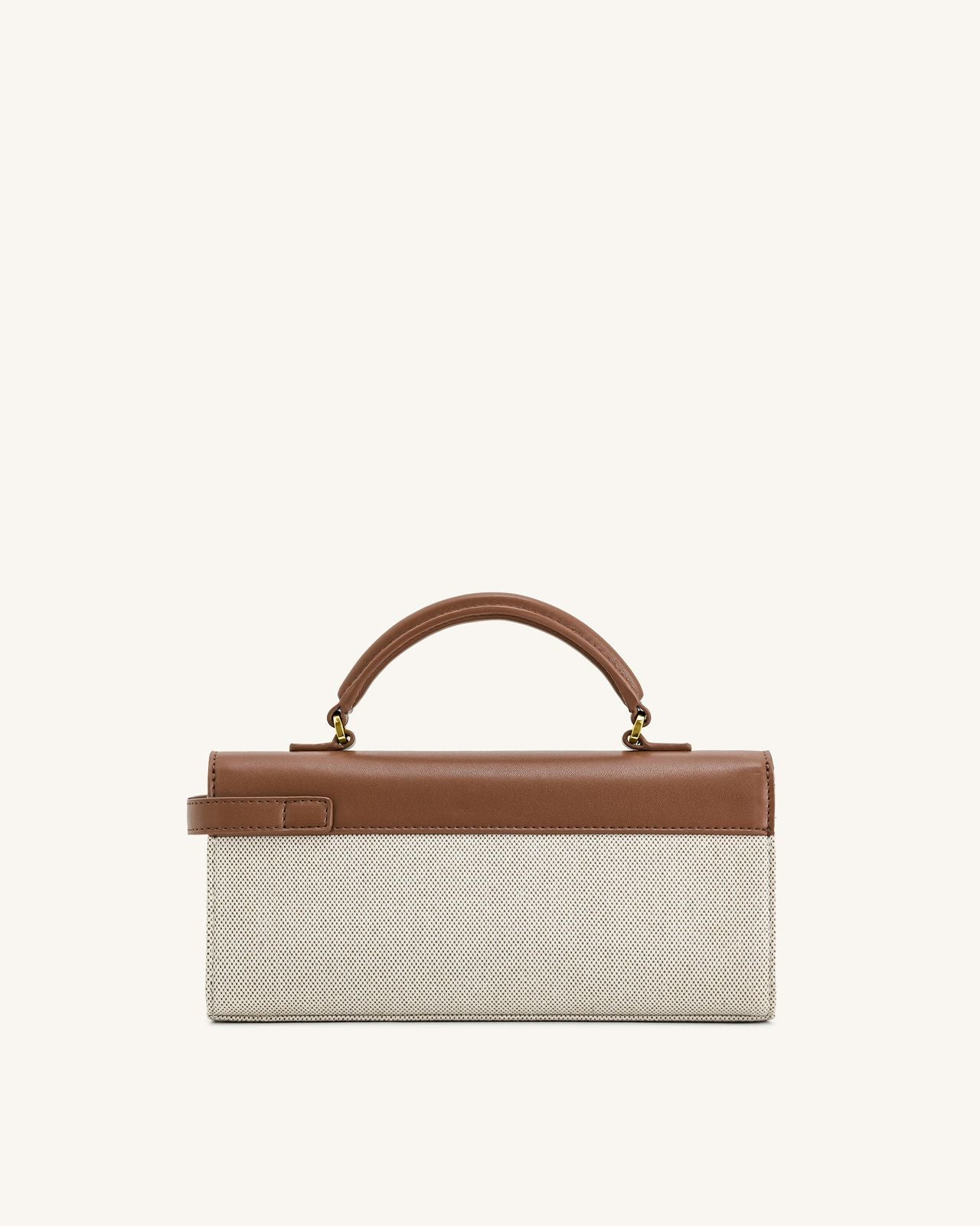 JW PEI Keyla Top Handle Bag – Vegan Leather | Premium Quality (Off White Brown)