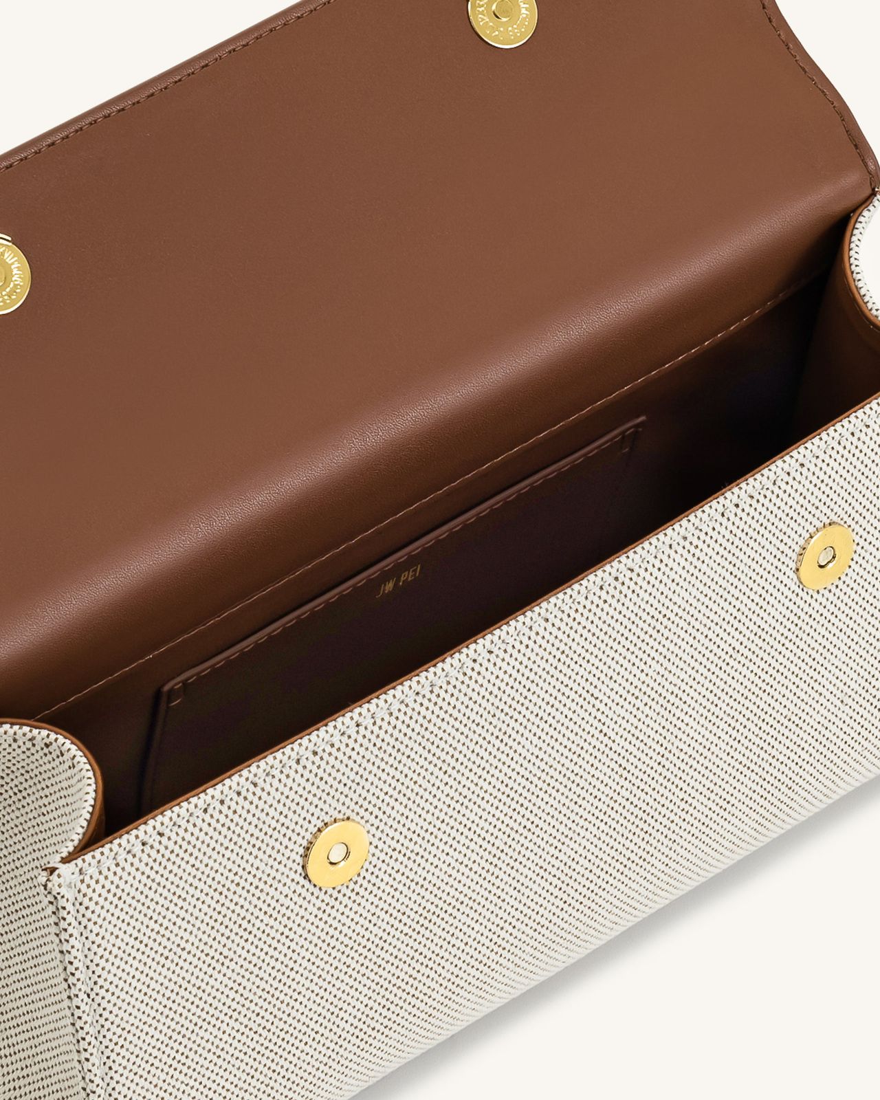 JW PEI Keyla Top Handle Bag – Vegan Leather | Premium Quality (Off White Brown)