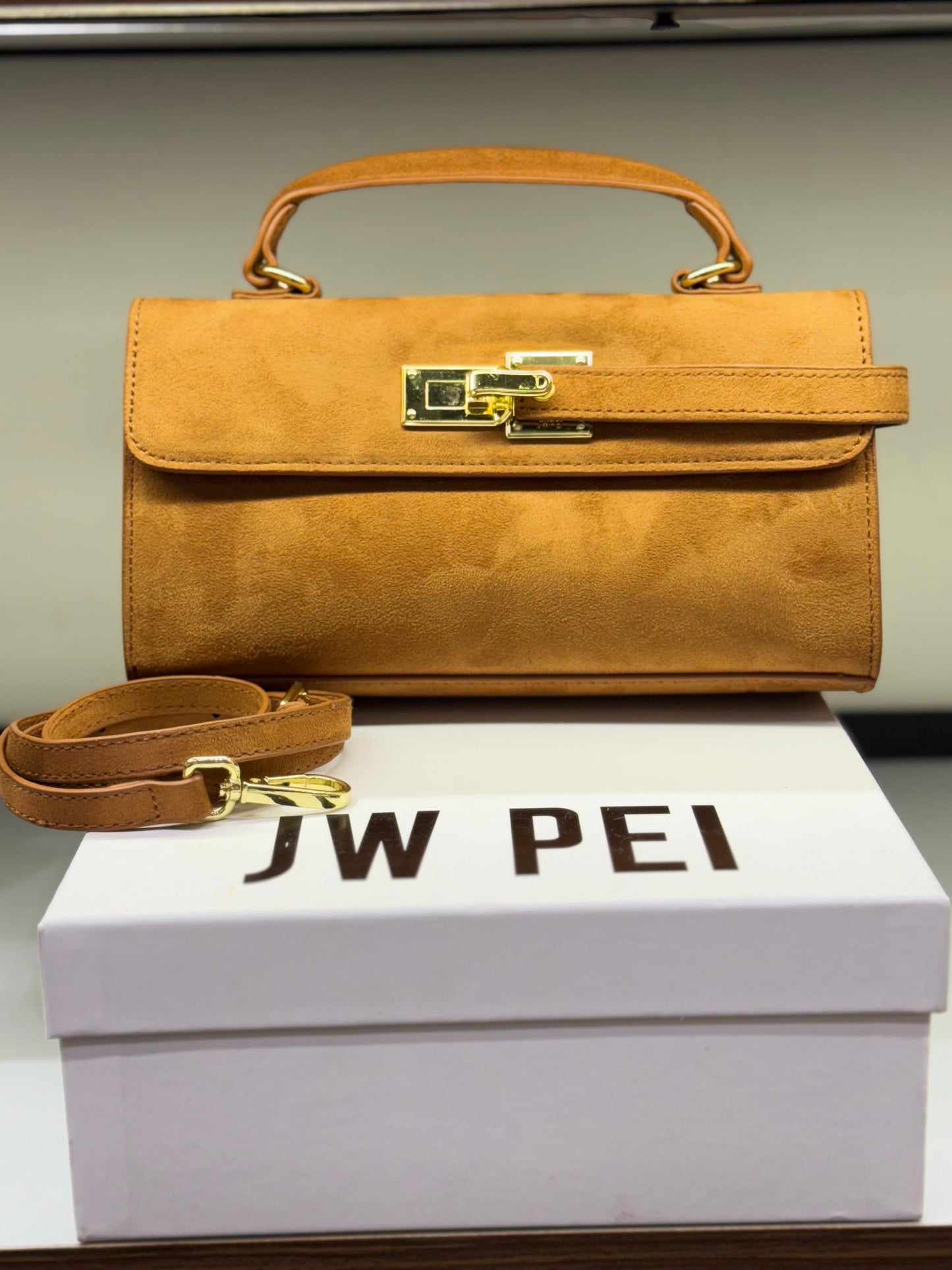 JW PEI Keyla Top Handle Bag – Vegan Leather | Premium Quality (Mustard)