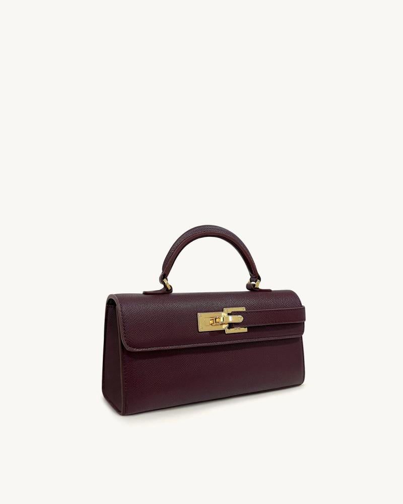 JW PEI Keyla Top Handle Bag – Vegan Leather | Premium Quality (Maroon)