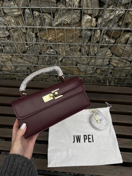 JW PEI Keyla Top Handle Bag – Vegan Leather | Premium Quality (Maroon)