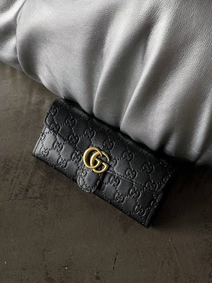 GUCCI Folder Wallet with Card Holder (Black)