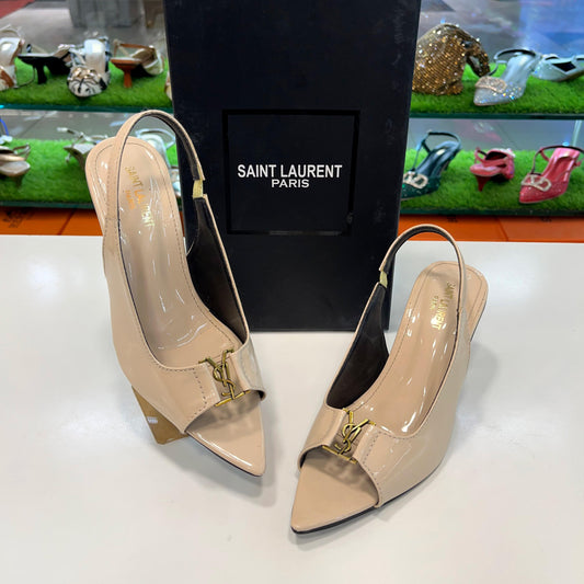 YSL Heel Pumps – Premium Quality (Cream Beige)