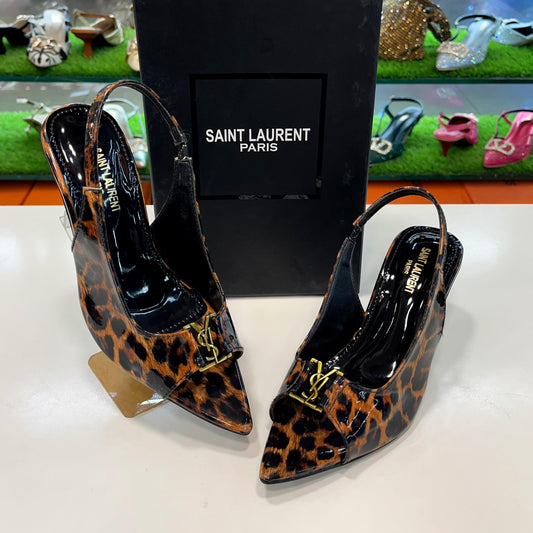 YSL Heel Pumps – Premium Quality (Tiger Skin Design)