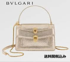 BVLGARI Serpenti Forever Charm Women Bag – Molten Karung Leather (Golden)