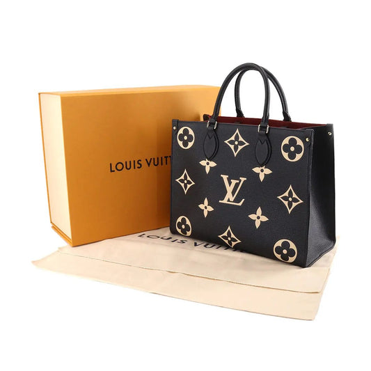 LOUIS VUITTON OnTheGo MM – Master Series Full Size Women Bag (Beige Black)