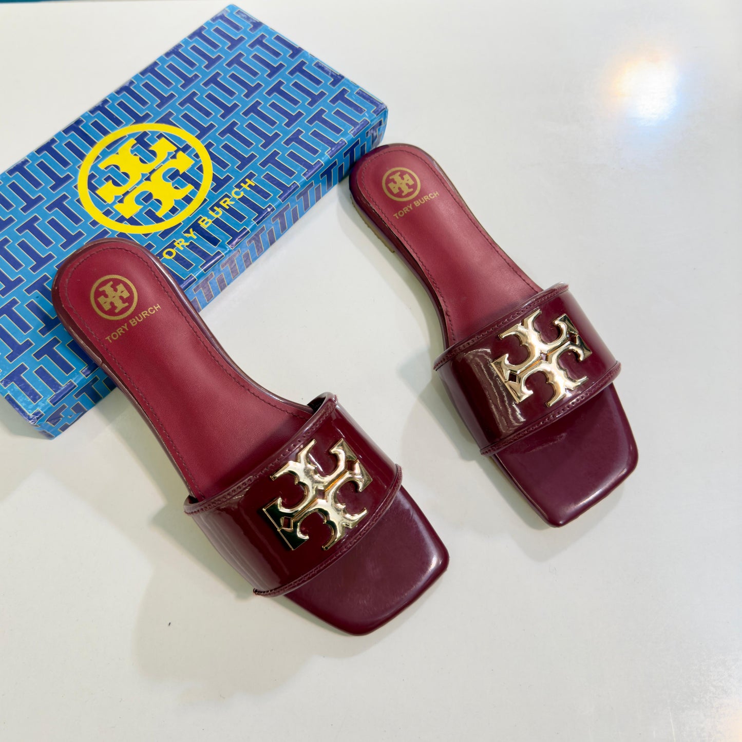 TORY Softy Flat Slippers – Premium Quality Women Flats (Maroon)