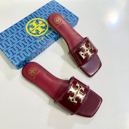 TORY Softy Flat Slippers – Premium Quality Women Flats (Maroon)