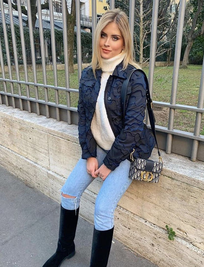 DIOR Designer Women Bag – Master Series with Long Belt (Beige Blue)