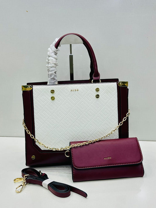 ALDO New Design Women Bag – AAA Master Quality Official Model (Black & White)