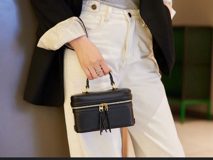 ZARA Crossbody Women Bag with Long Belt – Brand Box Packaging (Black)