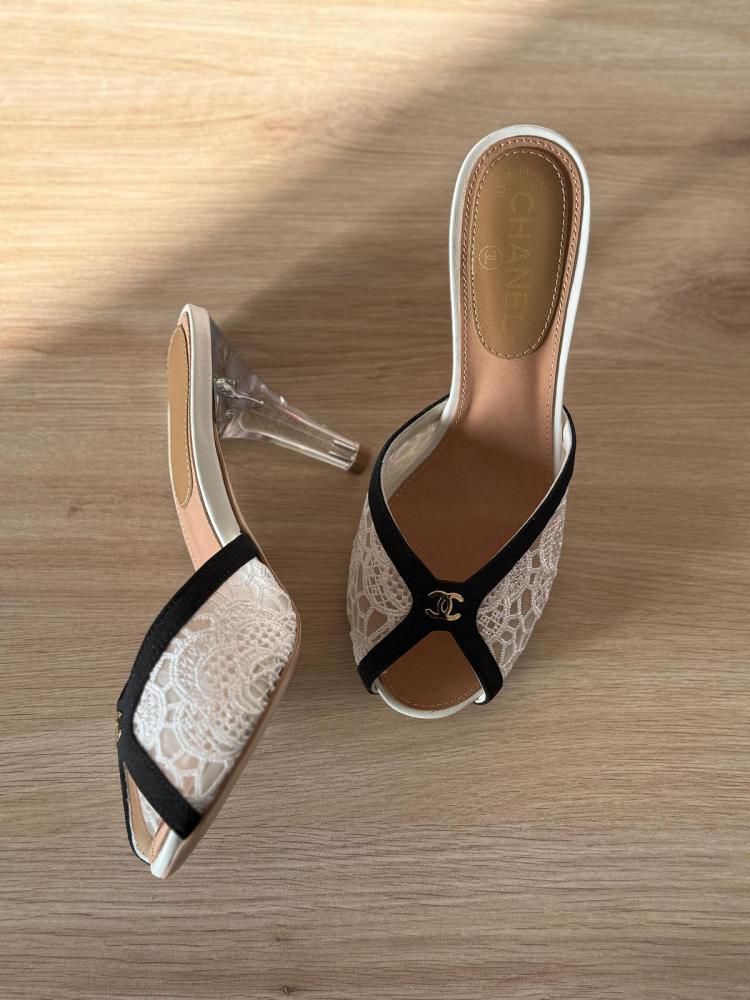 C-H-A-N-E-L MASTER QUALITY HEELS – Women Heels (Black & White)