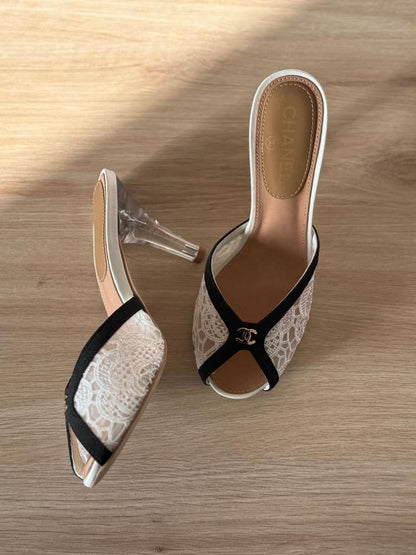 C-H-A-N-E-L MASTER QUALITY HEELS – Women Heels (Black & White)