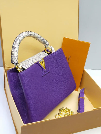 LOUIS VUITTON CAPUCINES – Women Bag (Master Series) (Purple)