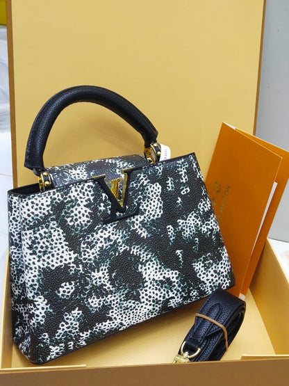 LOUIS VUITTON CAPUCINES – Women Bag (Master Series) (Black & White)