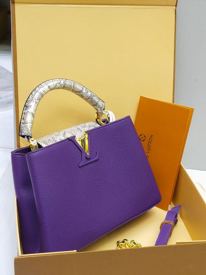 LOUIS VUITTON CAPUCINES – Women Bag (Master Series) (Purple)