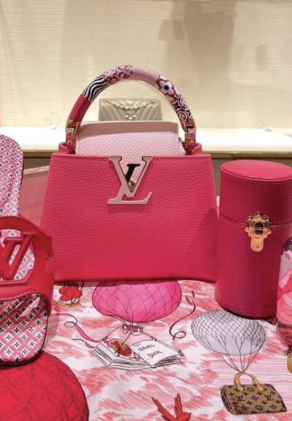 LOUIS VUITTON CAPUCINES – Women Bag (Master Series) (Pink)