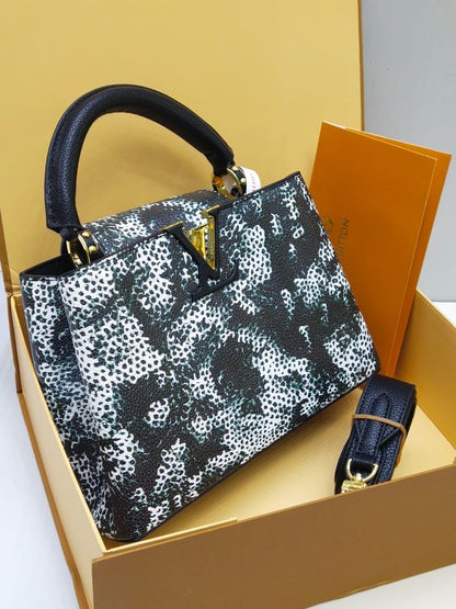 LOUIS VUITTON CAPUCINES – Women Bag (Master Series) (Black & White)