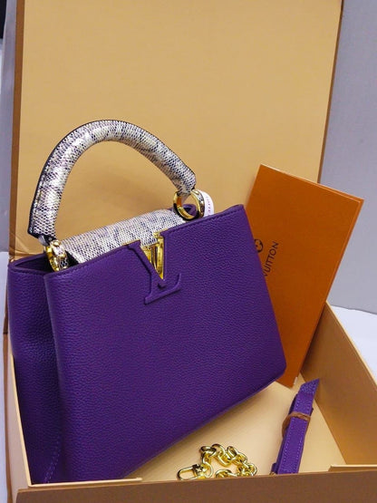 LOUIS VUITTON CAPUCINES – Women Bag (Master Series) (Purple)