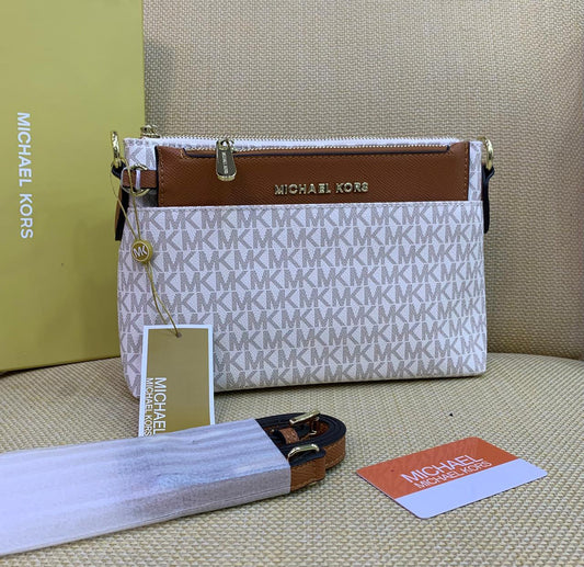 MICHAEL KORS CROSSBODY – Women Bag (Off White Brown)