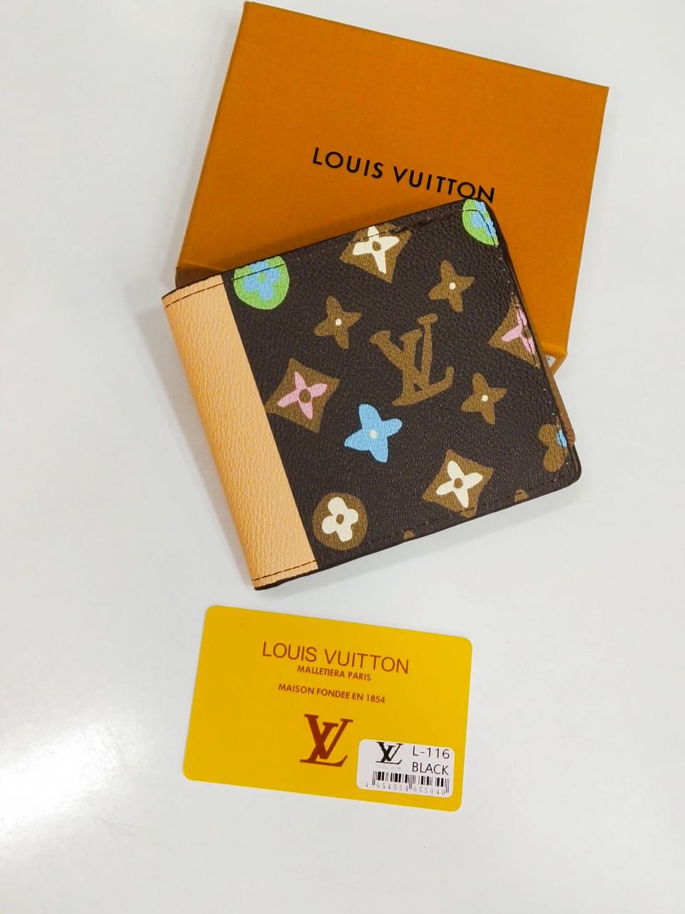 LV Louis Vuitton Wallet (Brown / Beige)