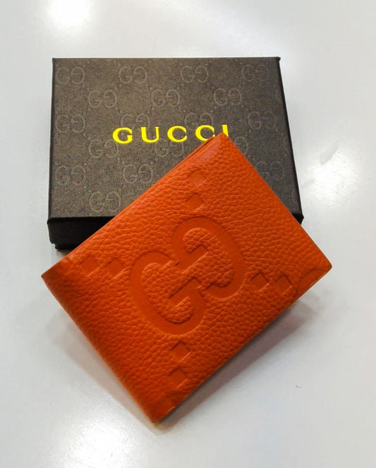 GUCCI Branded Leather Wallet – Unisex | Master Quality (Orange)