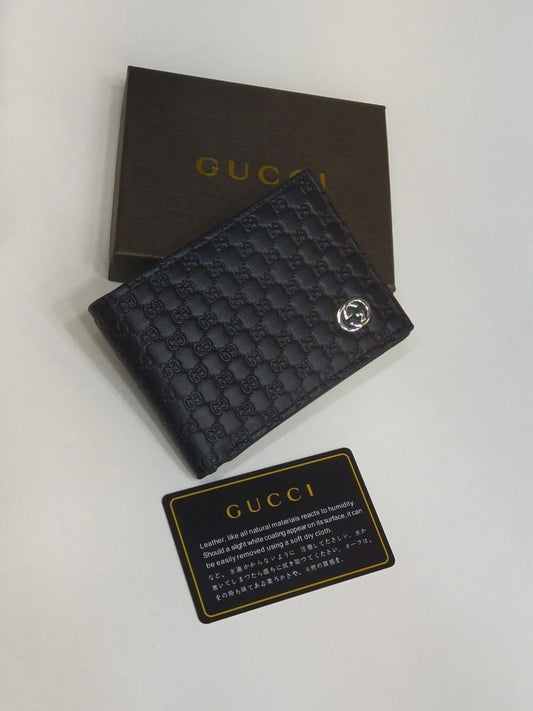 GUCCI Branded Leather Wallet – Unisex | Master Quality (Black)