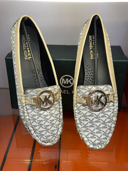 MICHAEL KORS WOMEN LOAFERS – Premium Comfort Footwear (Off White)