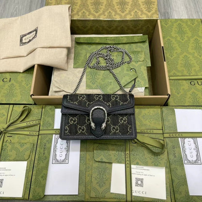 GUCCI DIONYSUS MINI GG LEATHER – Women Bag (Black)