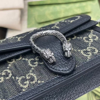 GUCCI DIONYSUS MINI GG LEATHER – Women Bag (Black)