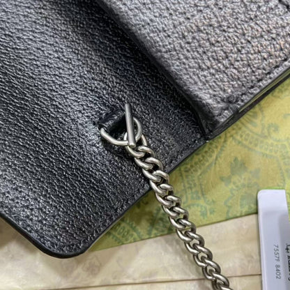 GUCCI DIONYSUS MINI GG LEATHER – Women Bag (Black)