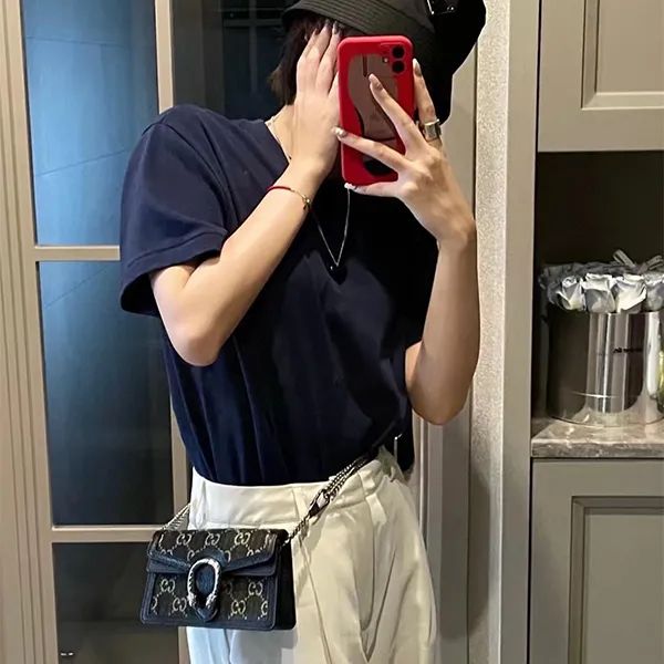 GUCCI DIONYSUS MINI GG LEATHER – Women Bag (Black)