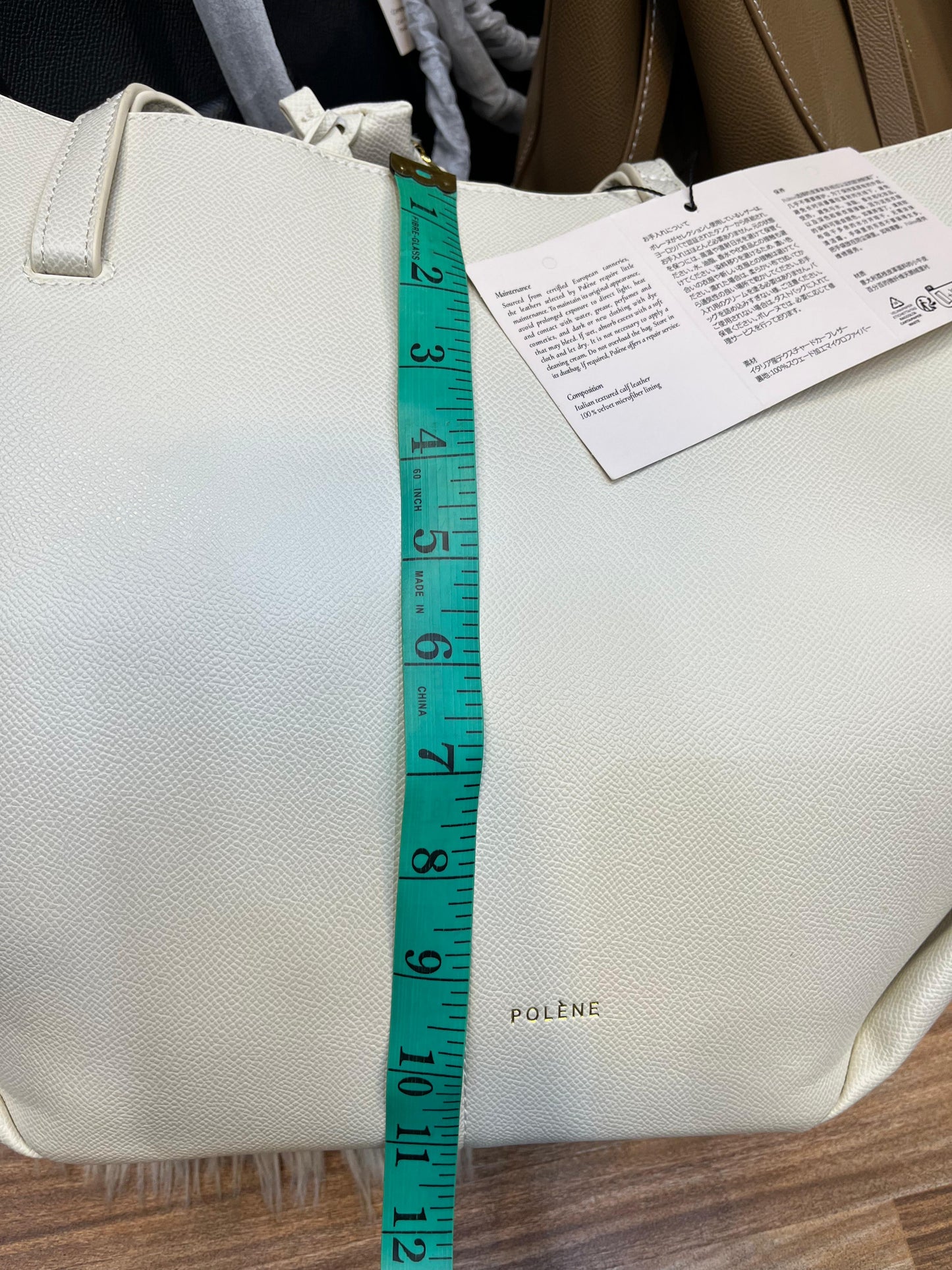 P-O-L-È-N-E CYME EDITION TEXTURED TAUPE – Women Bag (Maroon)