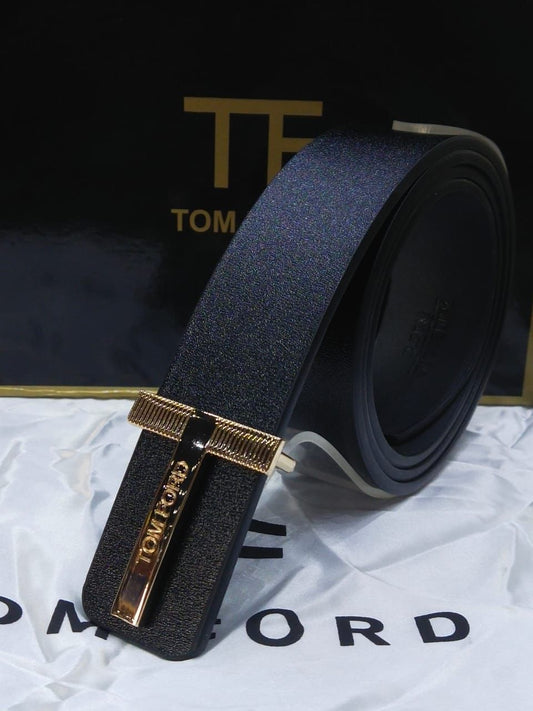 TOM FORD Branded Leather Belt – Unisex | Premium Quality (With Box-6)