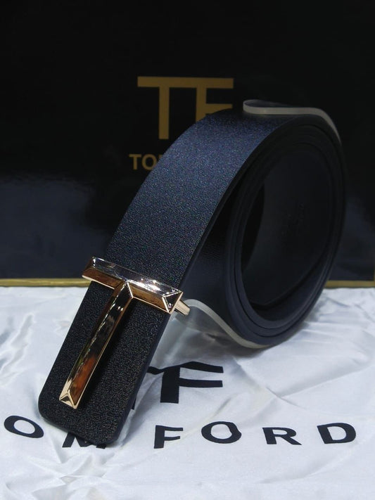 TOM FORD Branded Leather Belt – Unisex | Premium Quality (With Box-5)