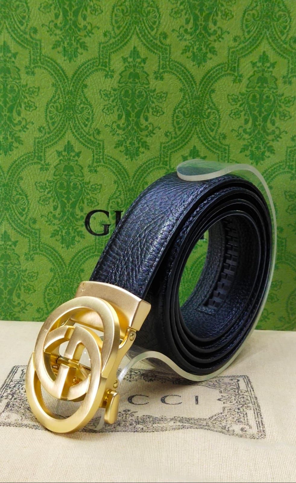 GUCCI Branded Leather Belt – Unisex | Premium Quality (With Box-2)