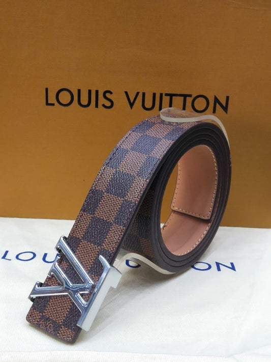 Louis Vuitton Branded Leather Belt – Unisex | Premium Quality (With Box-4)