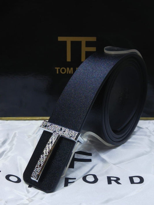 TOM FORD Branded Leather Belt – Unisex | Premium Quality (With Box-2)
