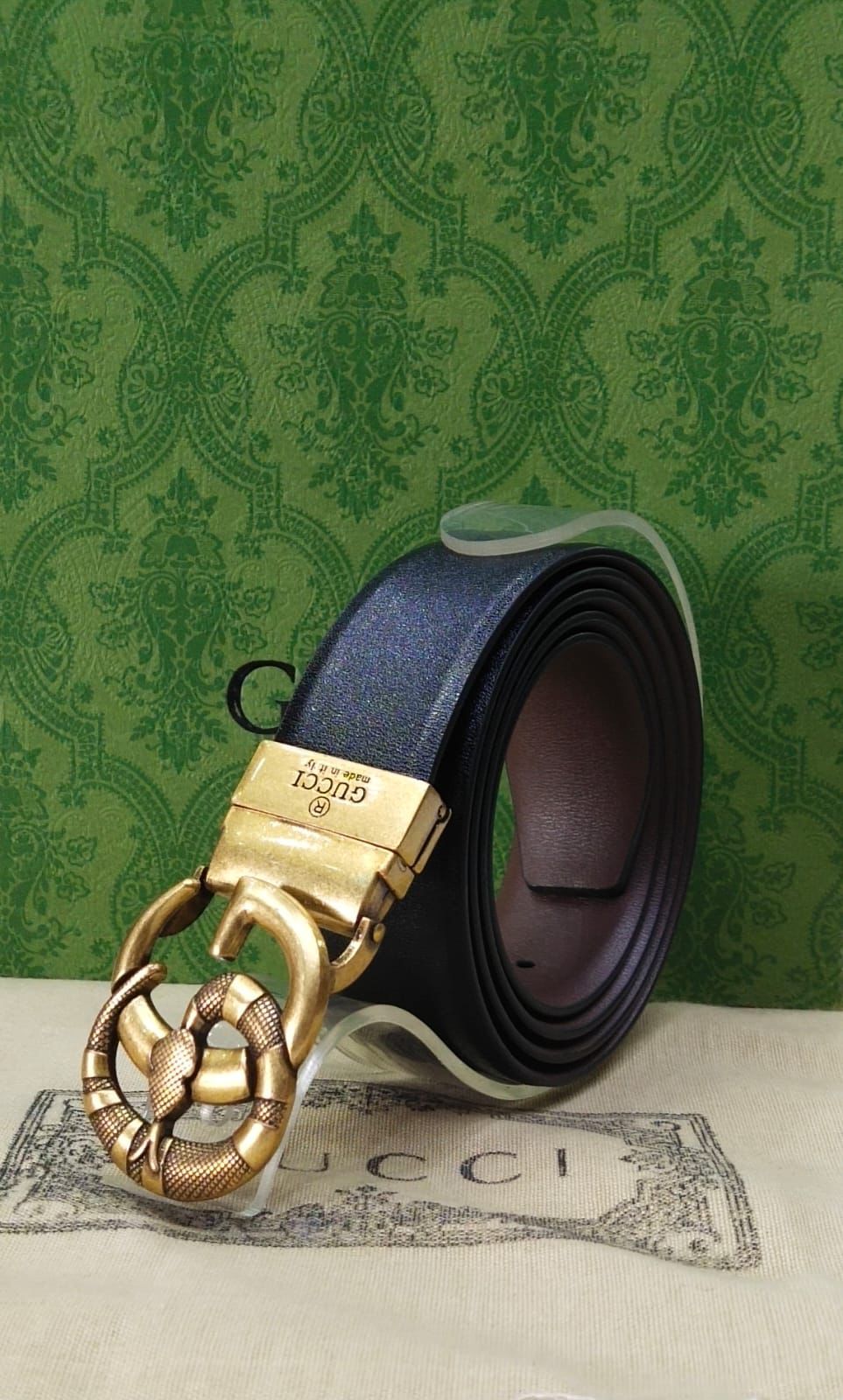 GUCCI Branded Leather Belt – Unisex | Premium Quality (With Box-3)