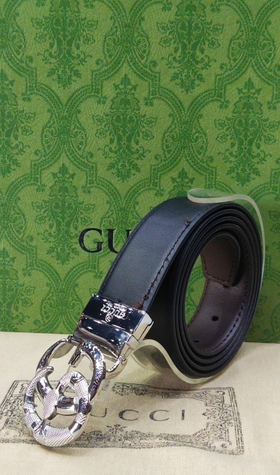 GUCCI Branded Leather Belt – Unisex | Premium Quality (With Box-5)