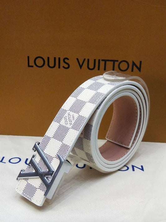Louis Vuitton Branded Leather Belt – Unisex | Premium Quality (With Box-1)